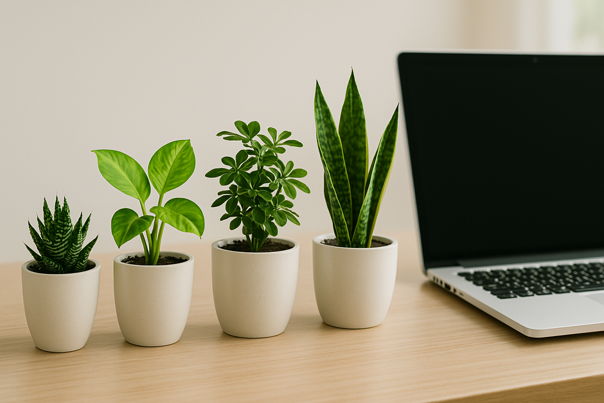10 Small Office Plants That Thrive on Desks and Tabletops