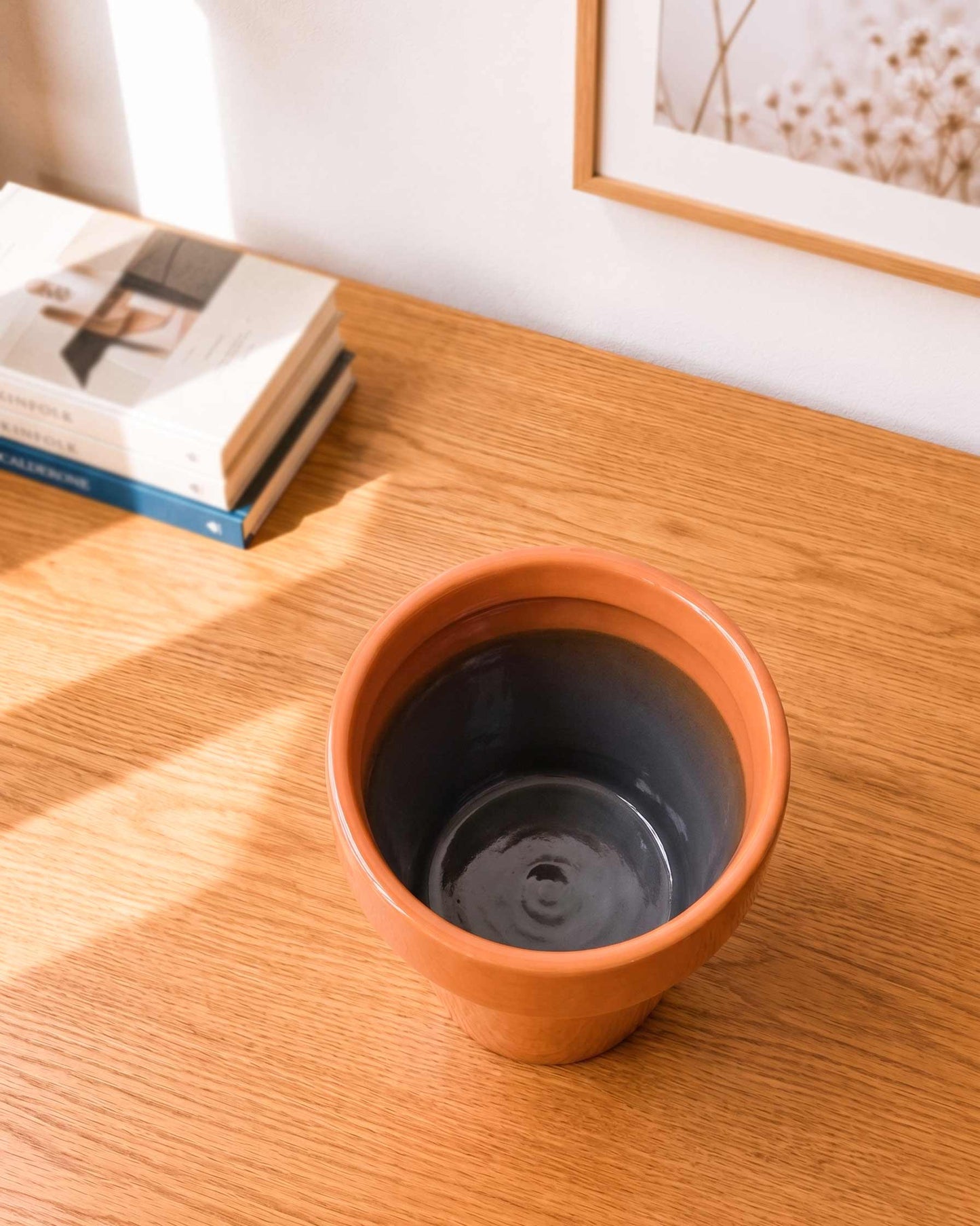 Modern Collar Ceramic Planter