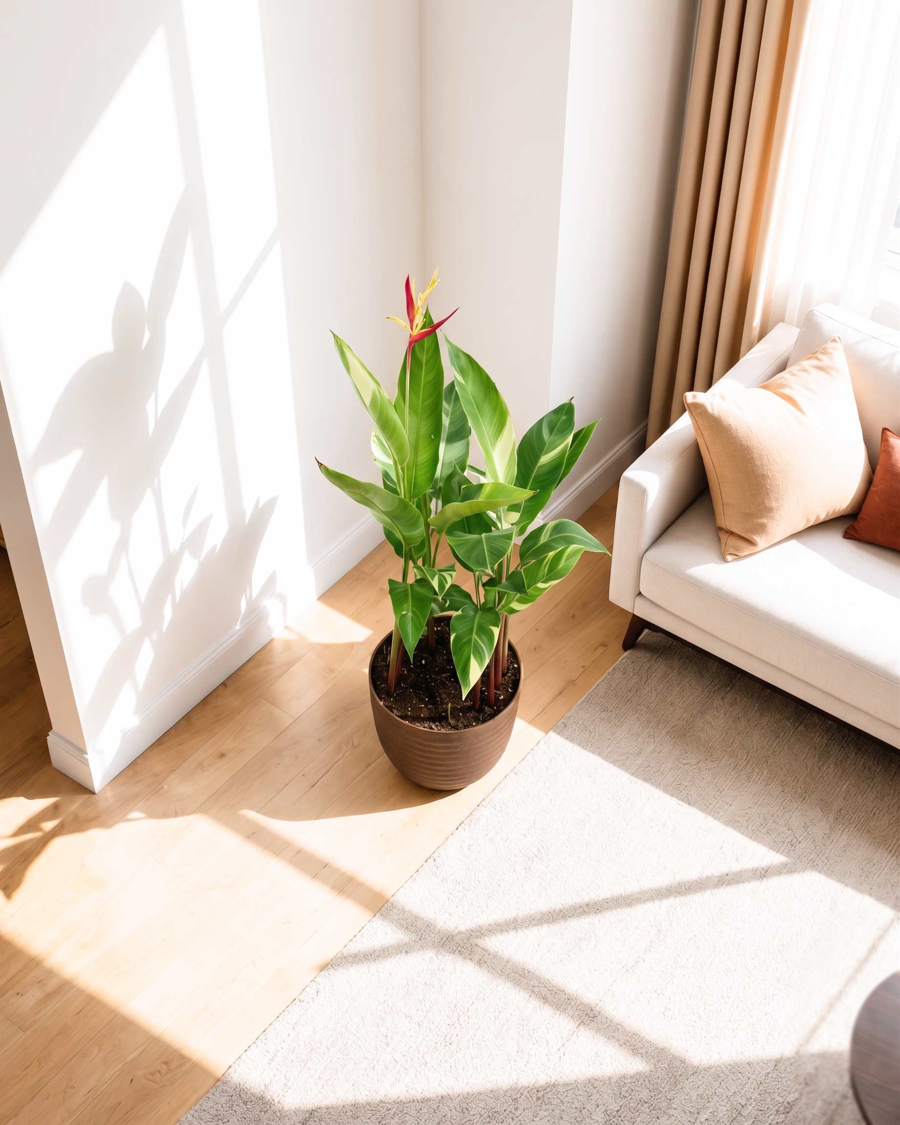 Heliconia Angusta 'Orange Christmas' Plant (ECO-PLANTER)