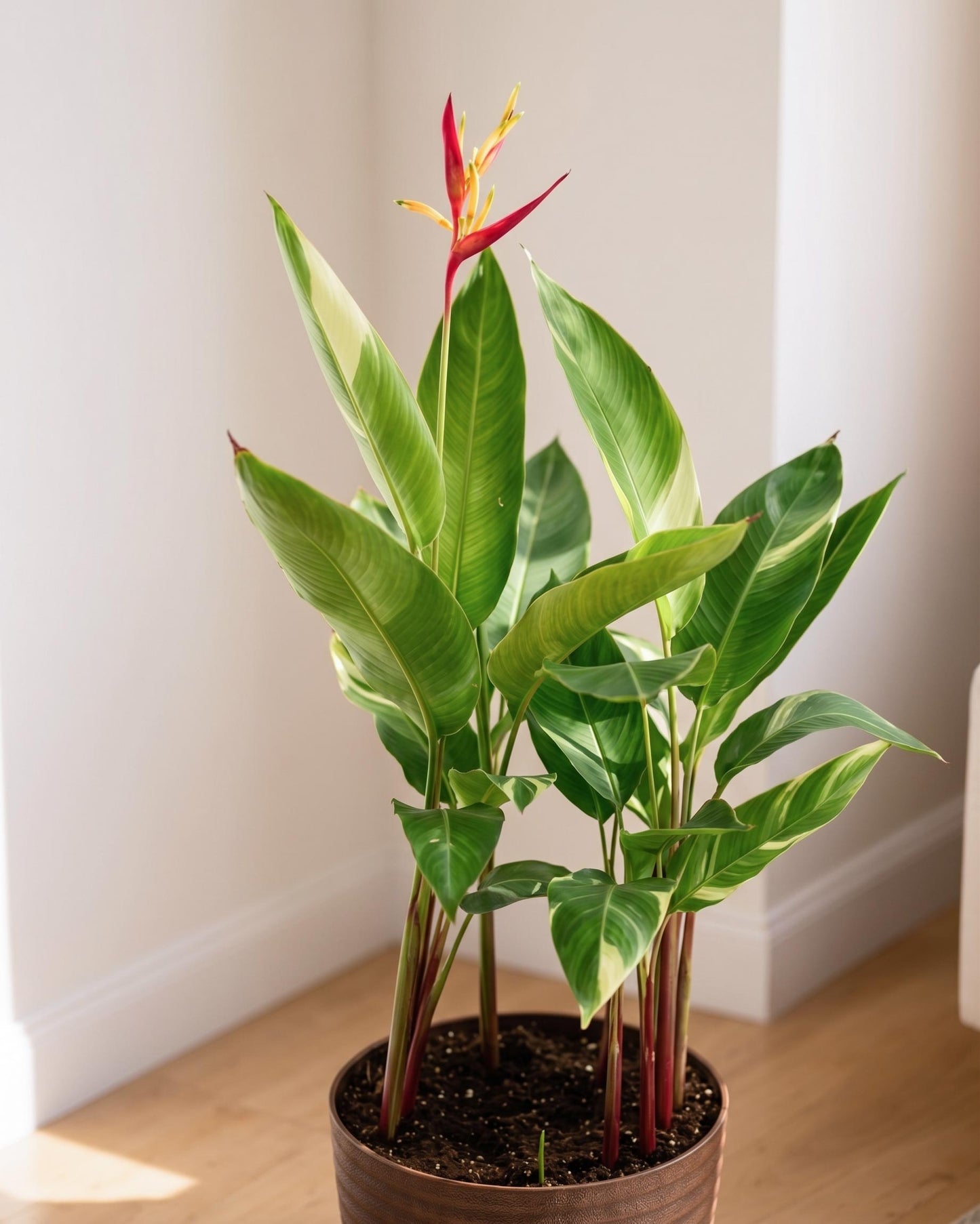 Heliconia Angusta 'Orange Christmas' Plant (ECO-PLANTER)