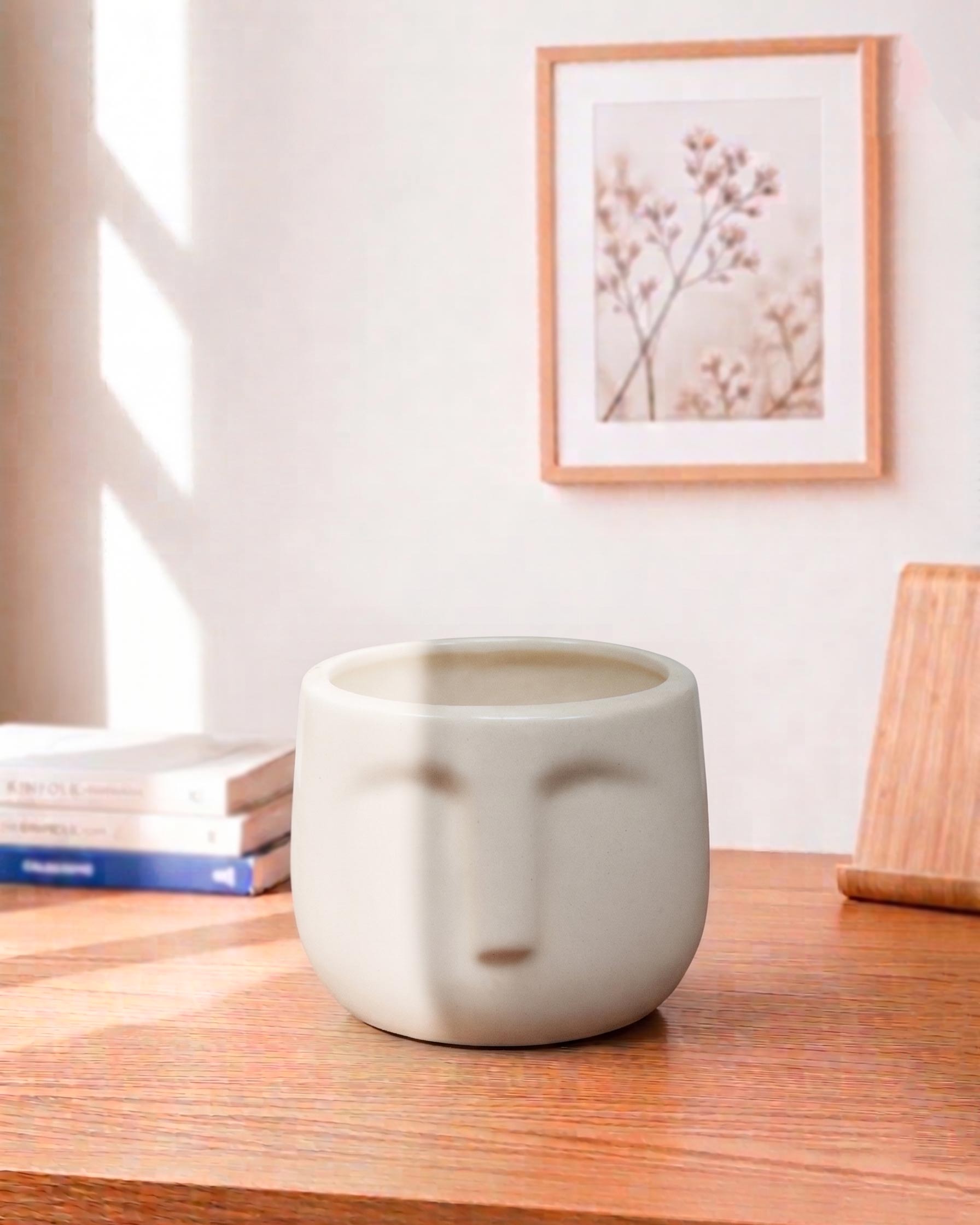 Ceramic Face Pot