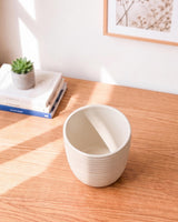 Ribbed Ceramic Planter