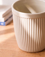 Ribbed Minimal Ceramic Pot