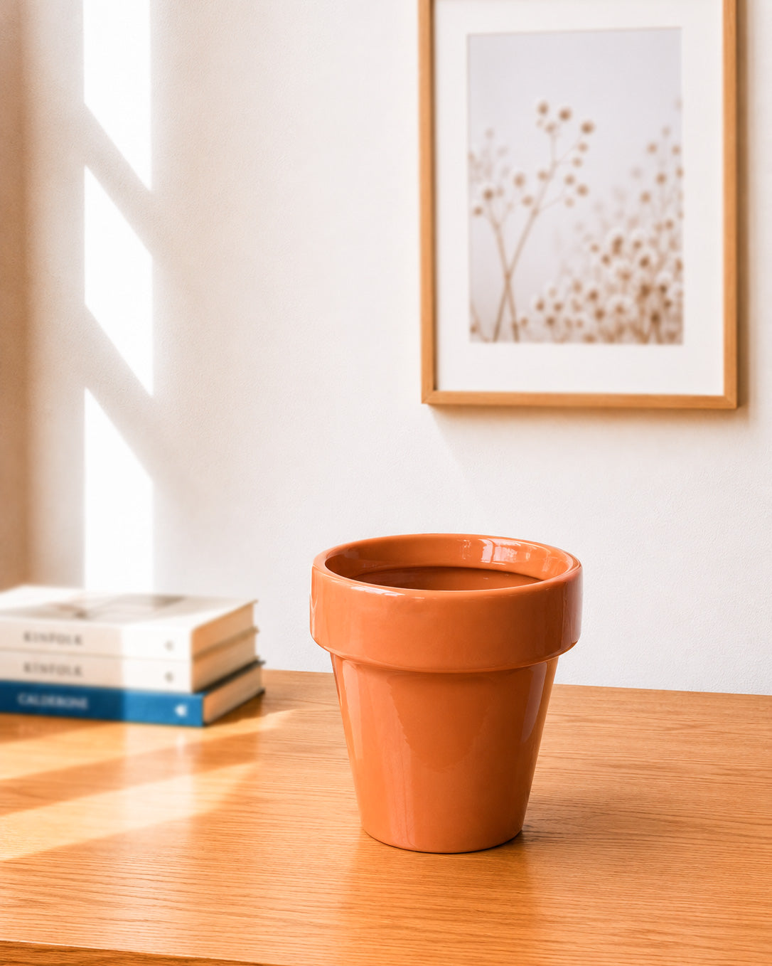 Modern Collar Ceramic Planter