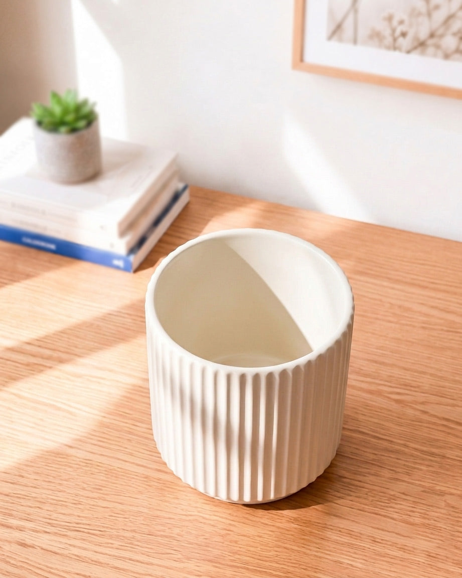 Ceramic textured Planter