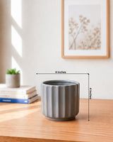 Modern Curved Ceramic Pot