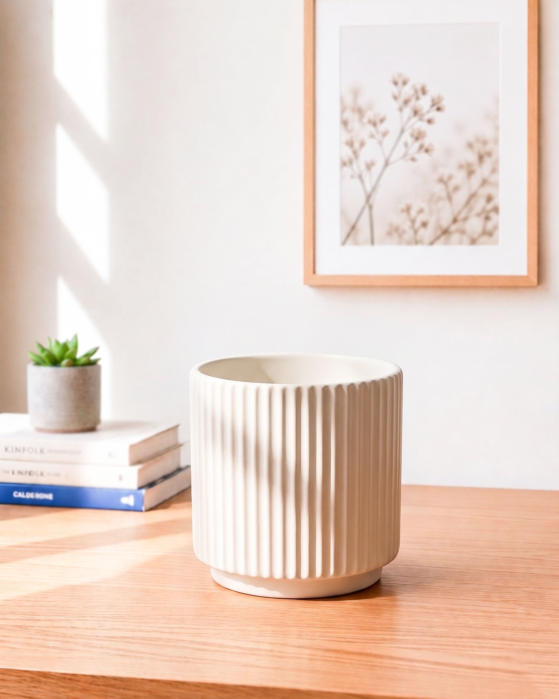 Ceramic textured Planter