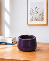 Glossy Round Ceramic Pot