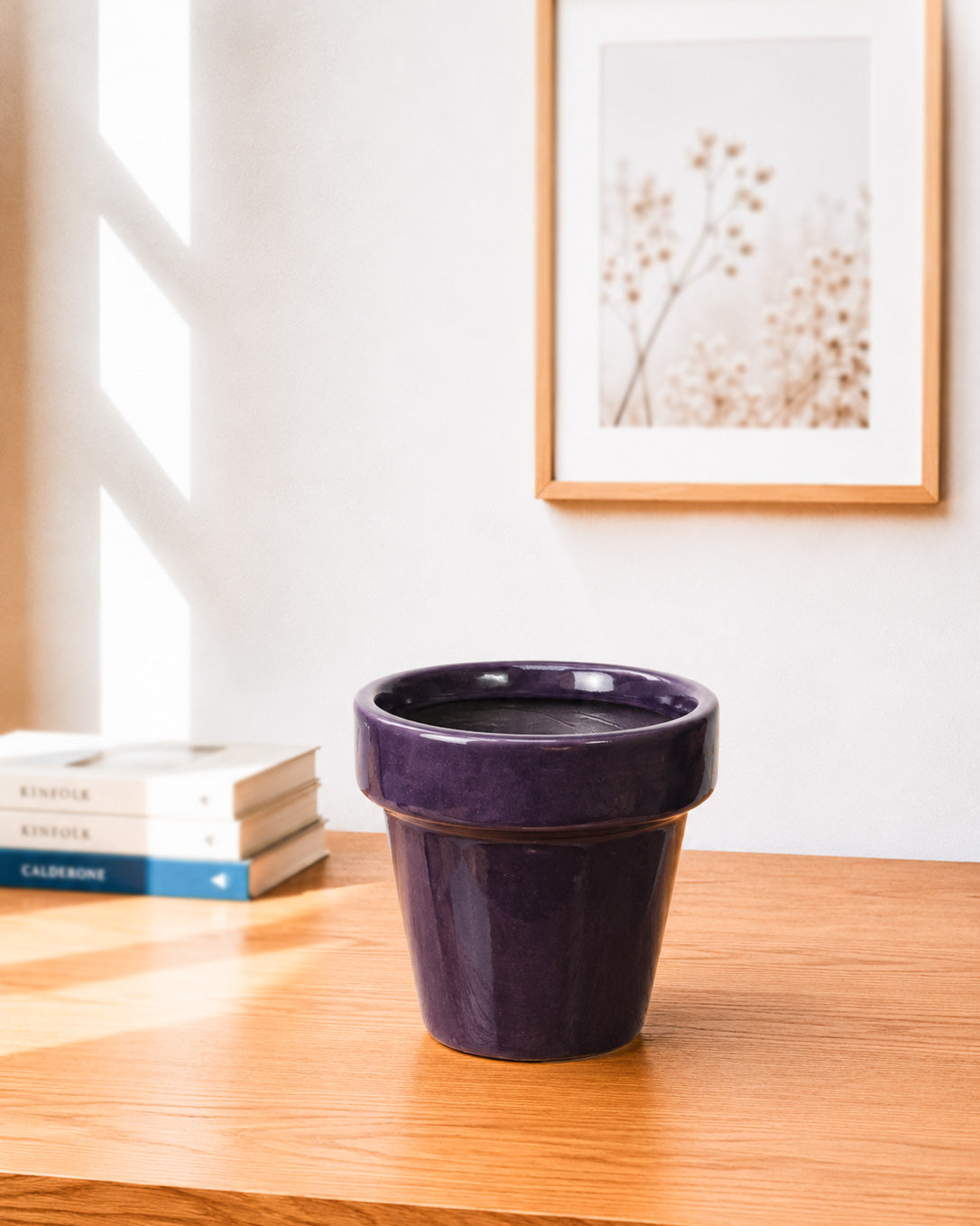 Modern Collar Ceramic Planter