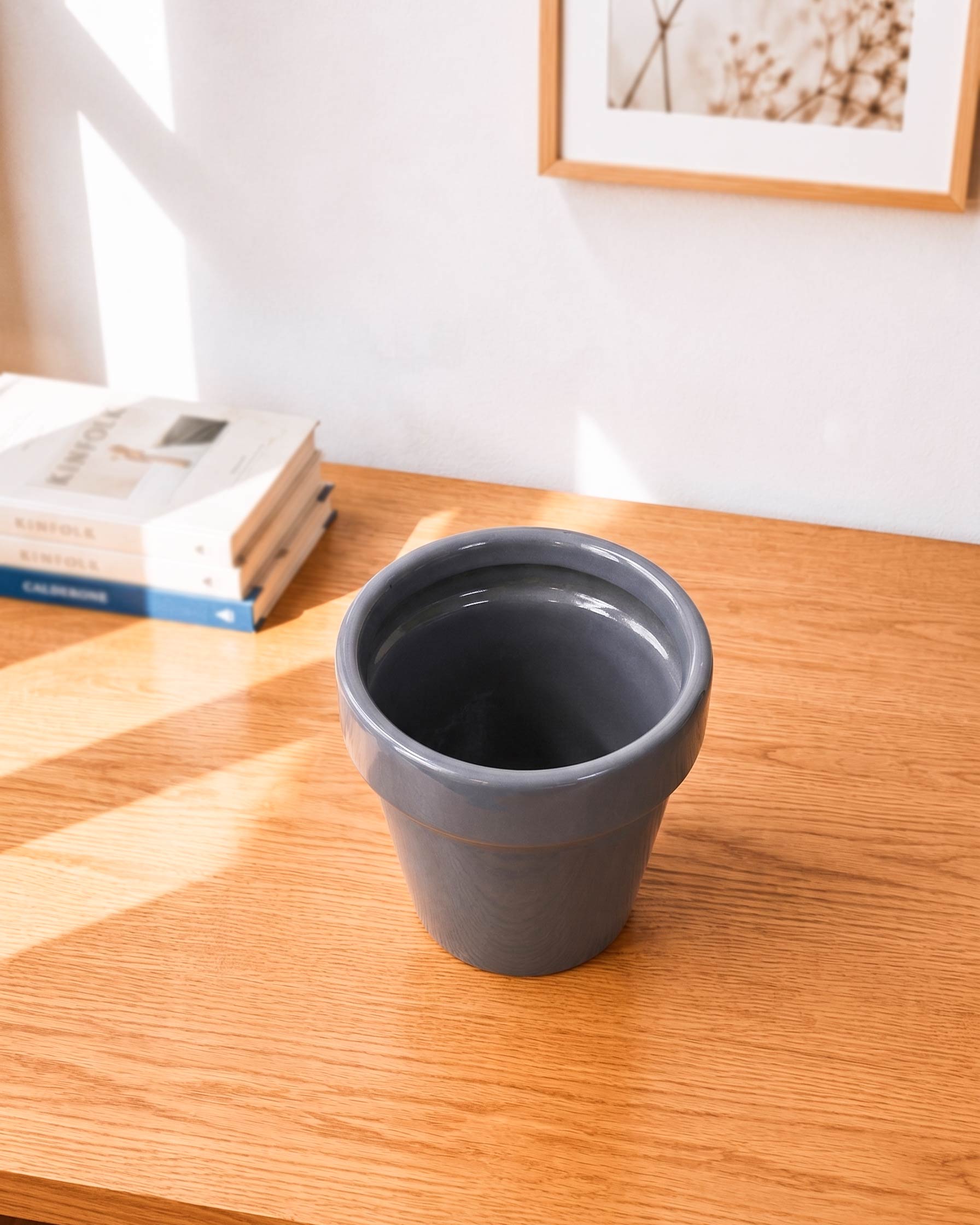 Modern Collar Ceramic Planter