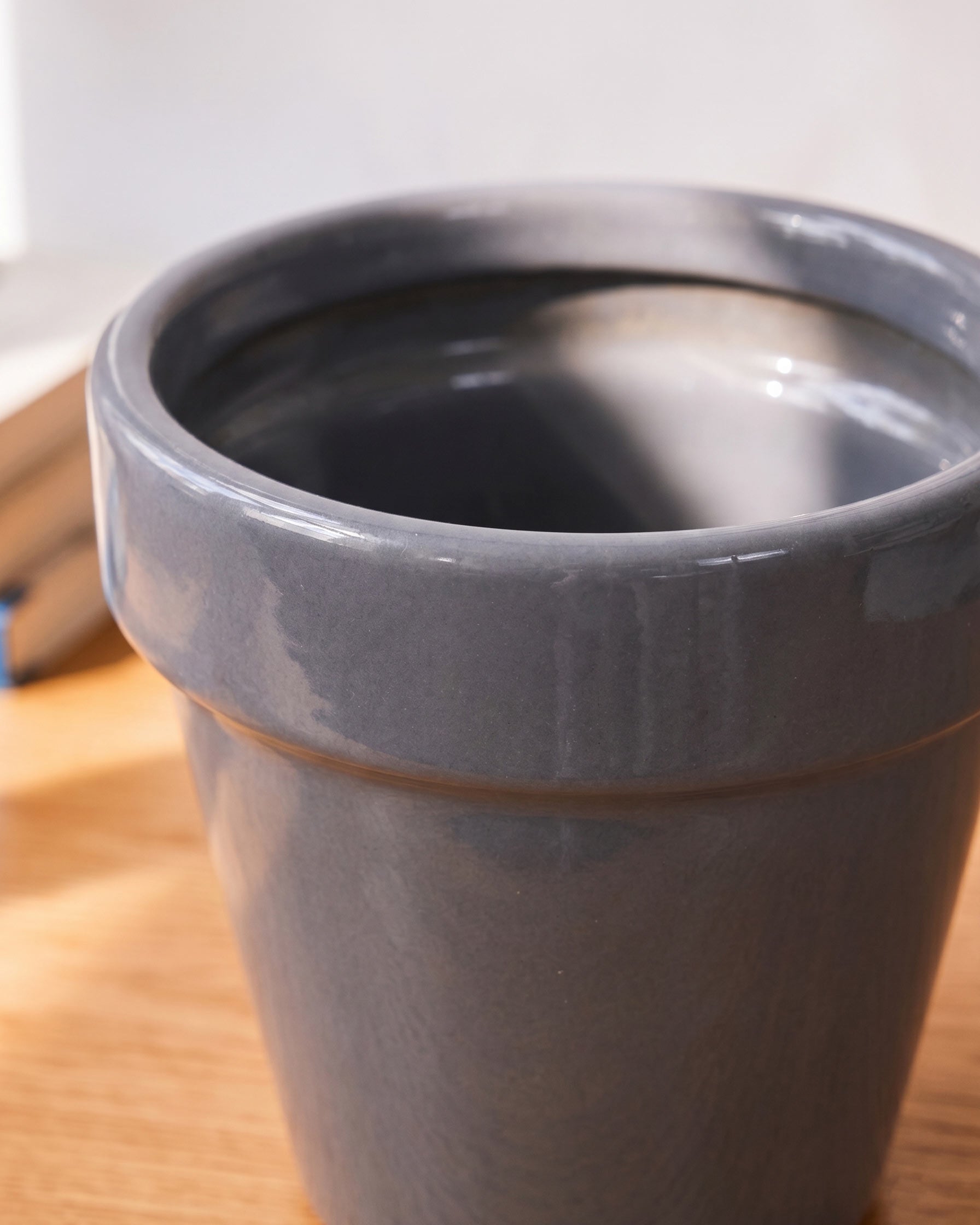 Modern Collar Ceramic Planter
