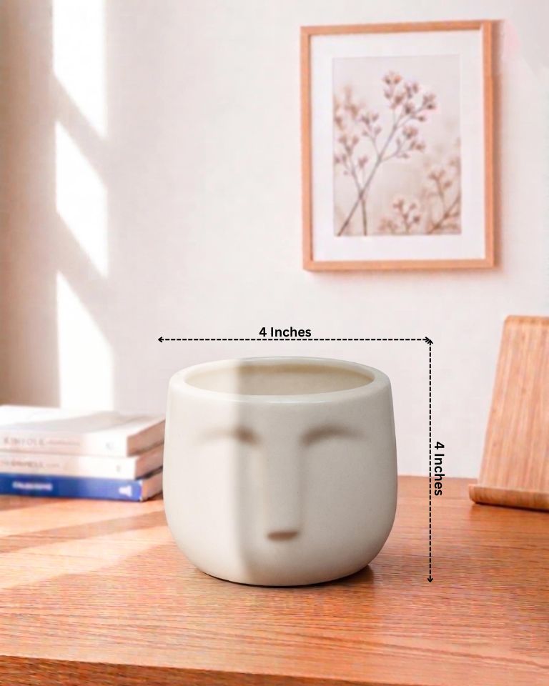 Ceramic Face Pot