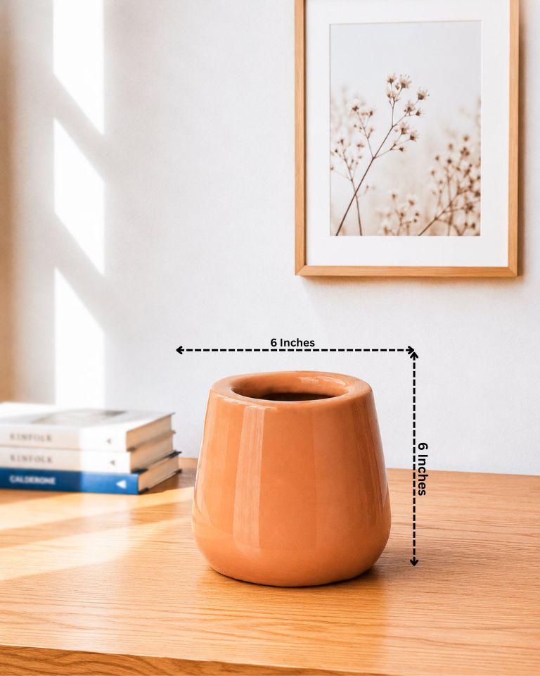 Glossy Minimal Ceramic Planter