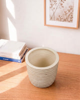 Textured Woven Ceramic Pot