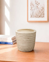 Textured Woven Ceramic Pot