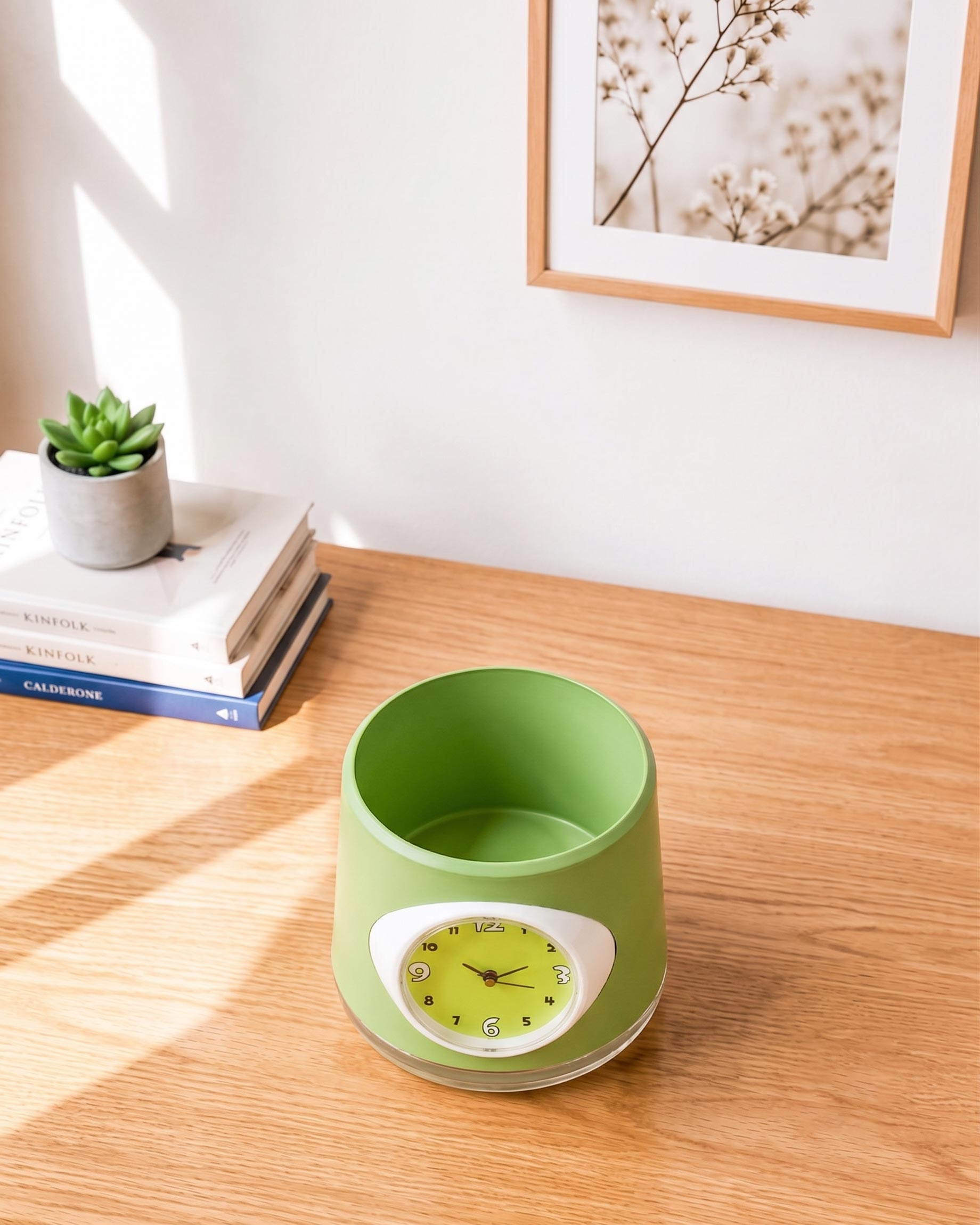 Self Watering Pot with Clock