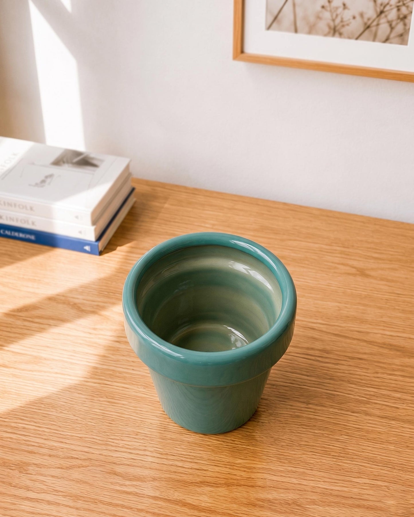 Modern Collar Ceramic Planter