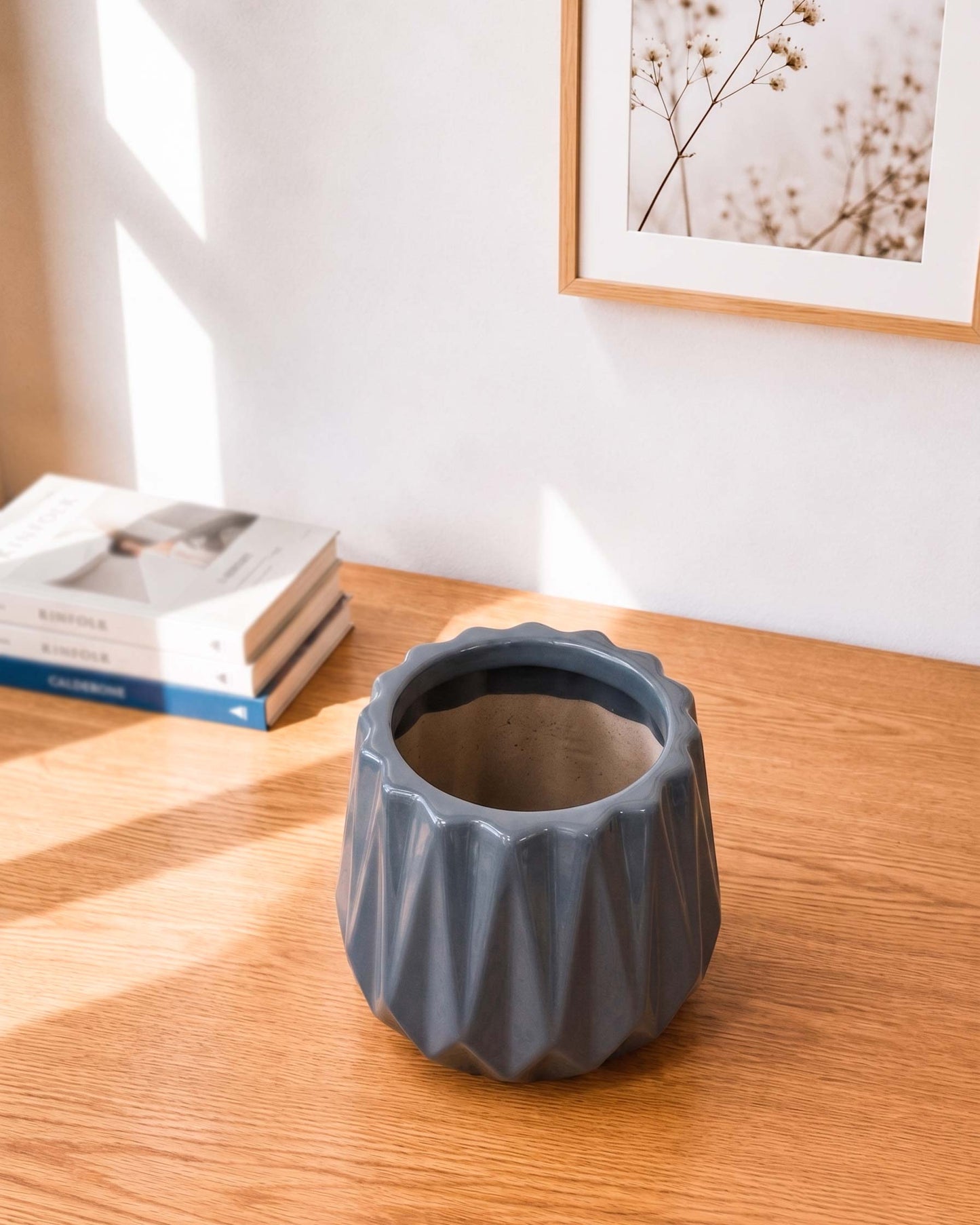Faceted Luxe Ceramic Planter