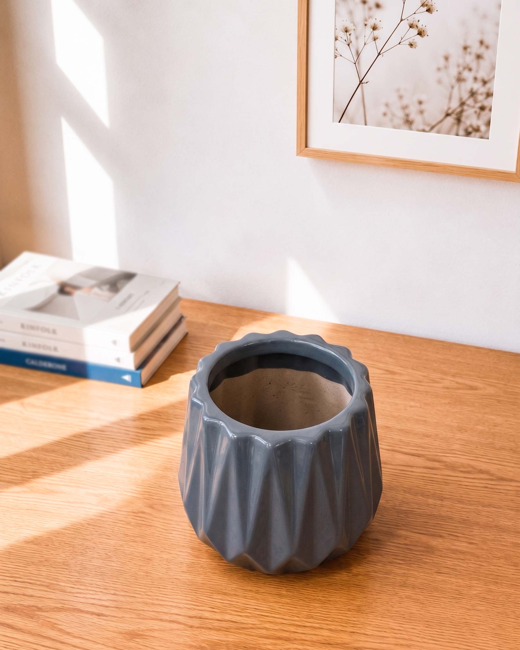 Faceted Luxe Ceramic Planter