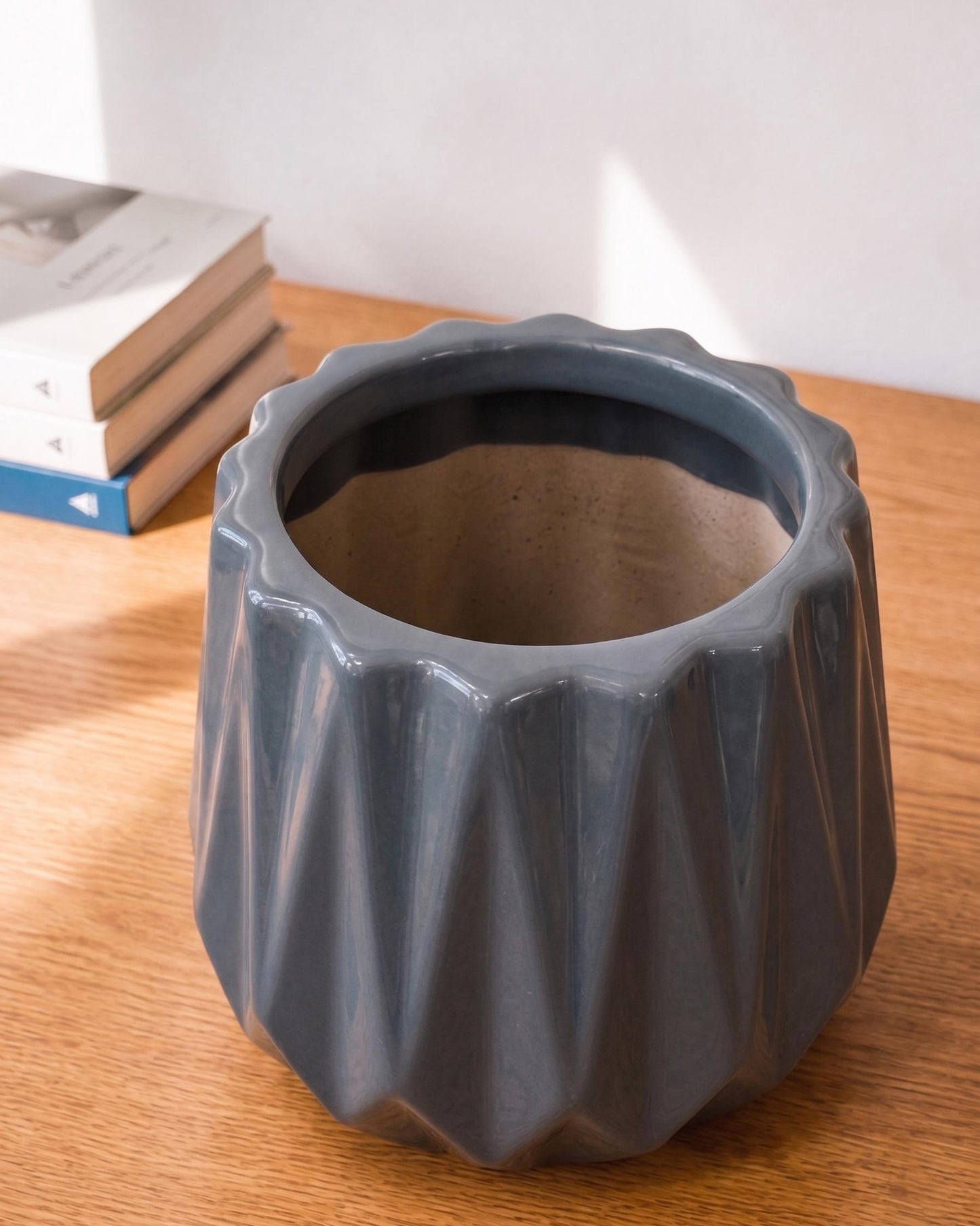 Faceted Luxe Ceramic Planter