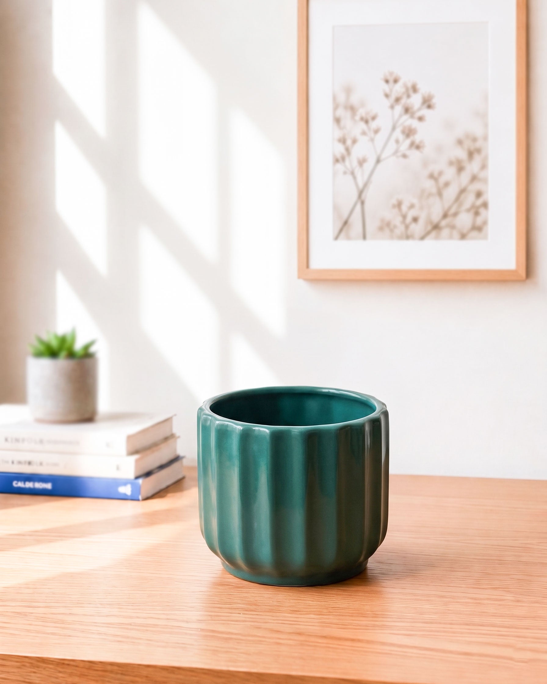 Modern Curved Ceramic Pot