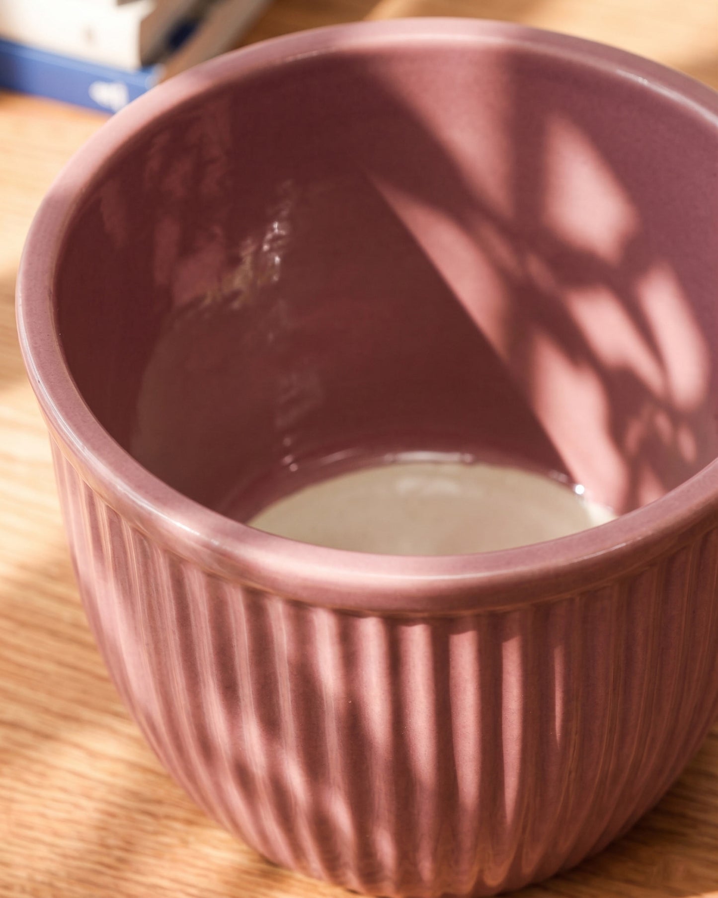 Vertical Textured Ceramic Planter
