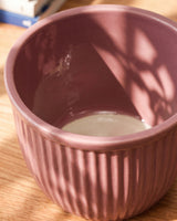 Vertical Textured Ceramic Planter