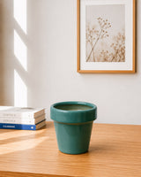 Modern Collar Ceramic Planter