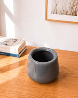Glossy Round Ceramic Pot