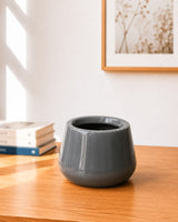 Glossy Round Ceramic Pot