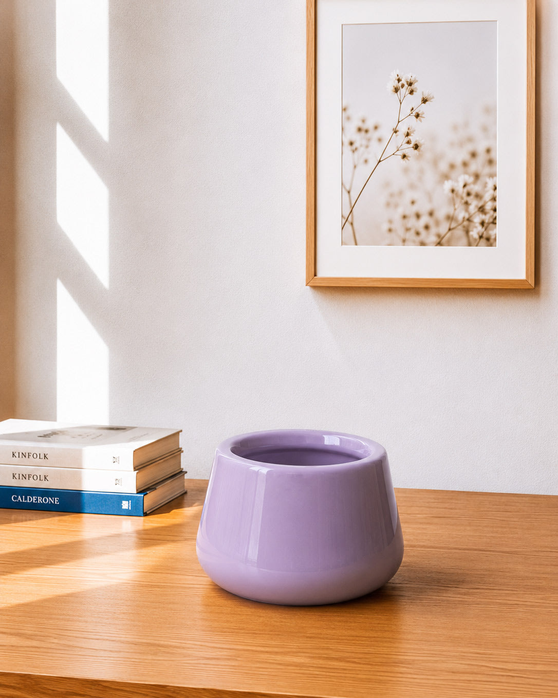 Glossy Round Ceramic Pot