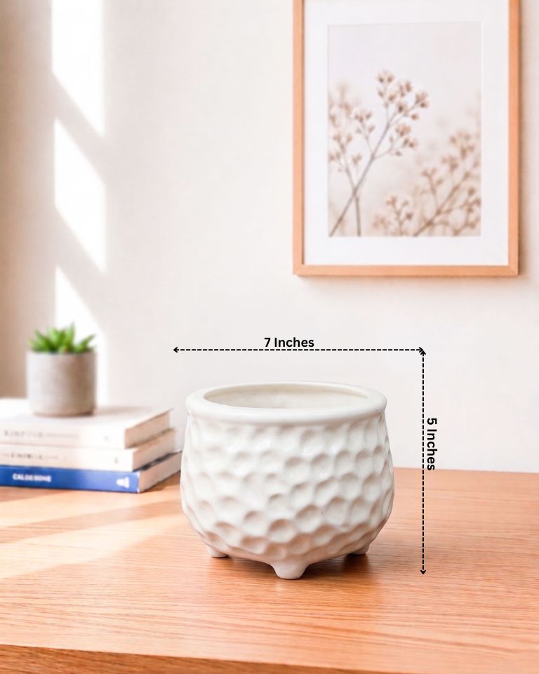 Hammered Ceramic Pot