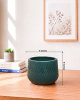 Waved Minimal  Ceramic Pot