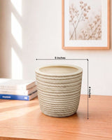 Textured Woven Ceramic Pot