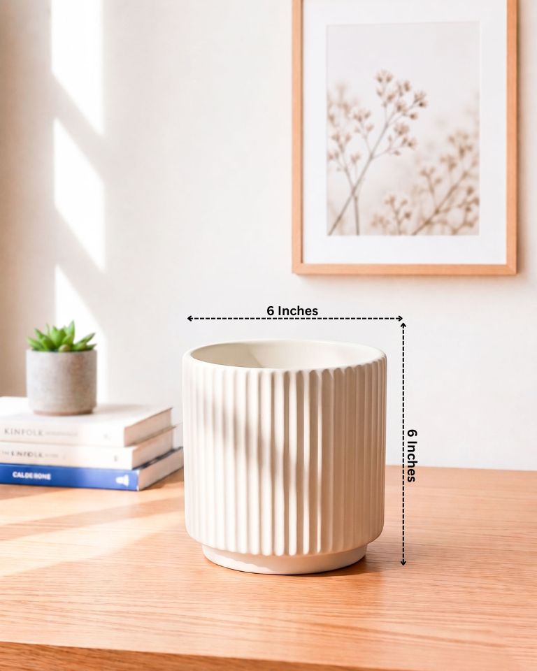 Ceramic textured Planter