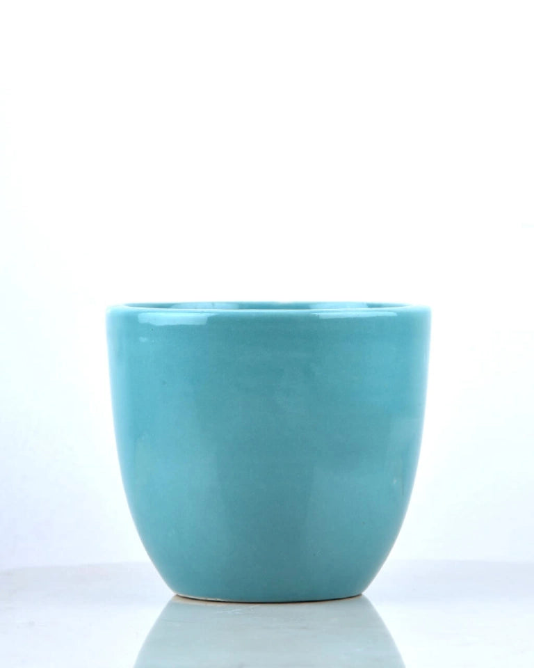 Ceramic Pot Aqua (Medium)