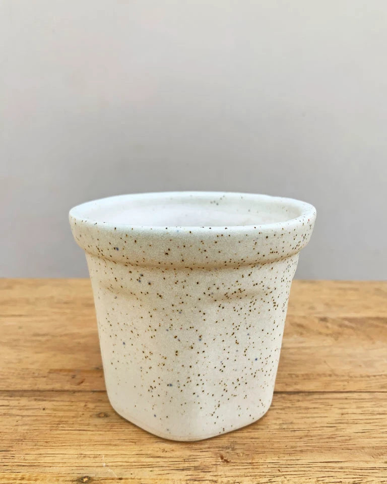 Cream Ceramic Pot
