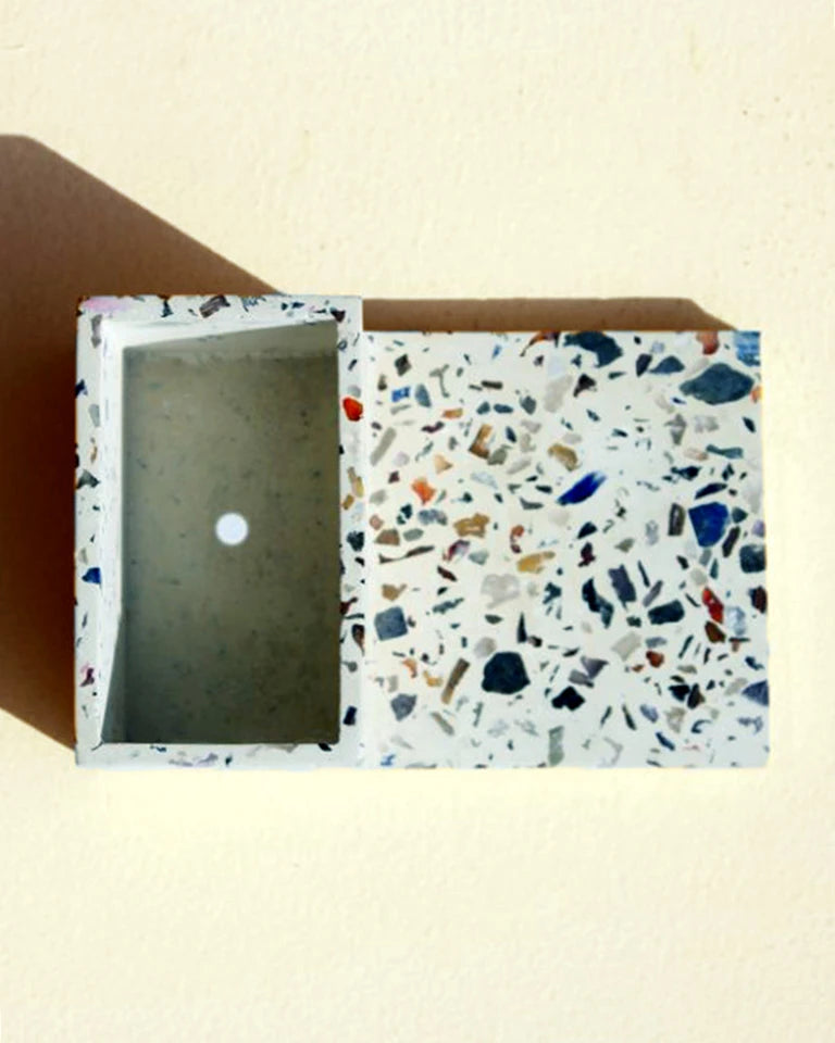 Rumba Terrazzo Concrete Table Planter & Coaster Online, Unlimited Greens