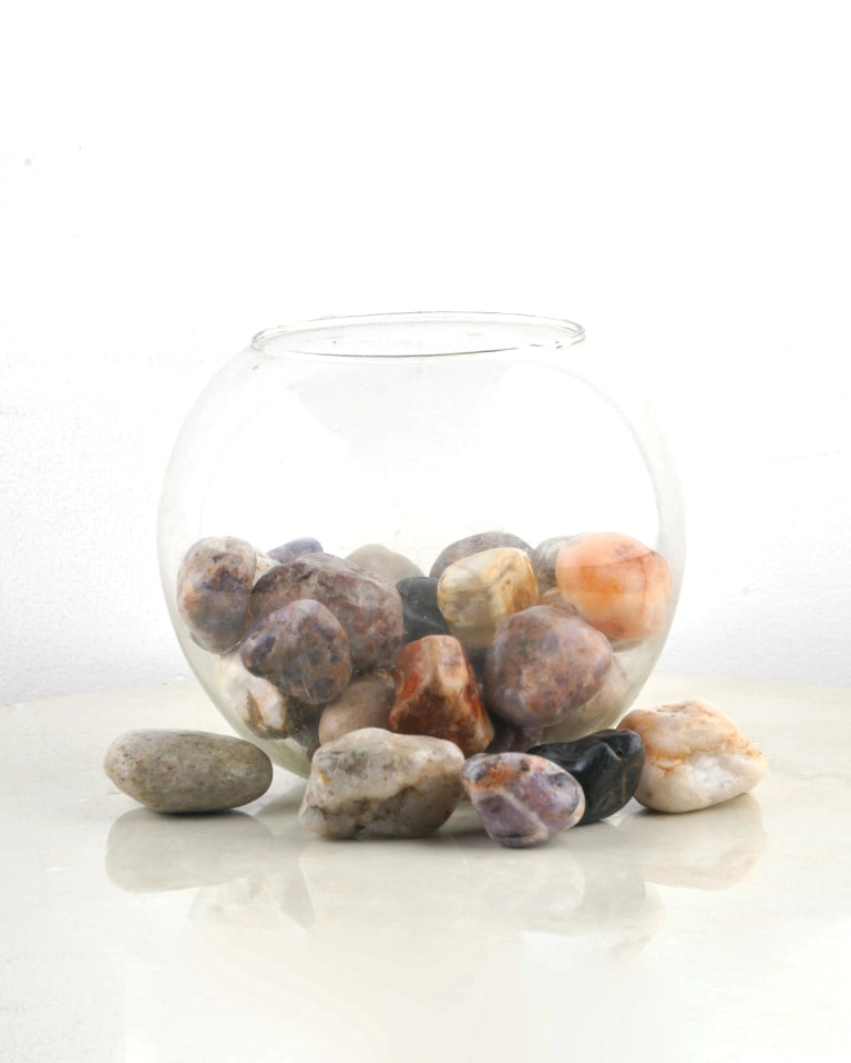 Multi color large stones - Unlimited Greens