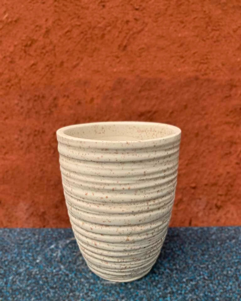 Oatmeal Textured Ceramic Planter