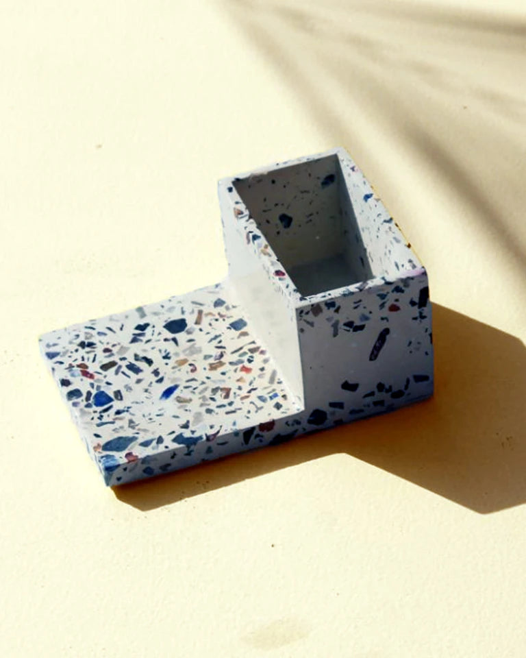 Rumba Terrazzo Concrete Table Planter & Coaster Online, Unlimited Greens