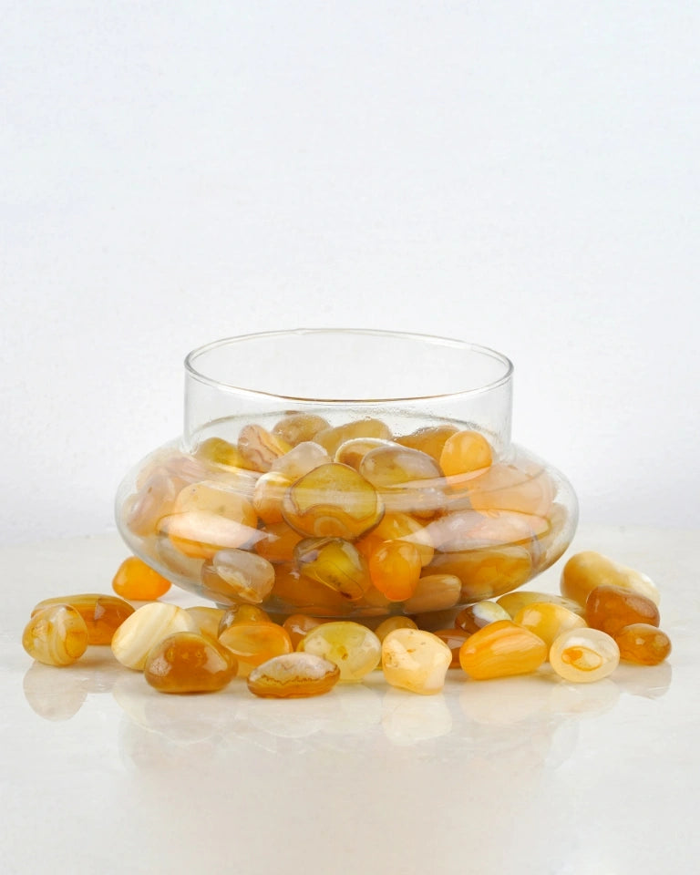 Yellow Onyx Stones, Stones for plants online India - Unlimited Greens