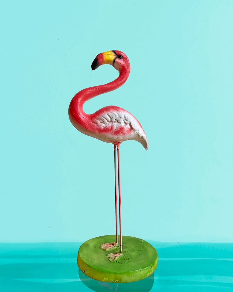 Pink Flamingo Statue